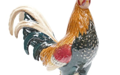 Beswick Gamecock, model No. 2059, brown, teal green, cream and...