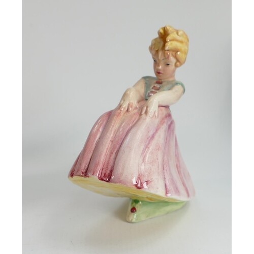 Beswick figure of a girl holding dress in wind 390: light pi...