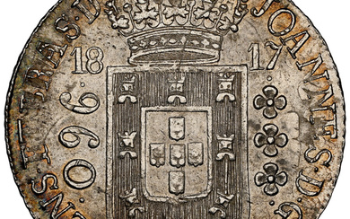 Brazil: , João Prince Regent 960 Reis 1817-R MS65 NGC,...