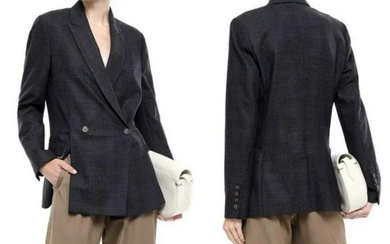Brunello Cucinelli Double-Breasted Bead-Embellished Blazer Jacket Suit Jacket S