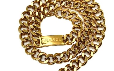 CHANEL Chanel Chain Belt Coco Mark 75cm GP Gold CC Ladies