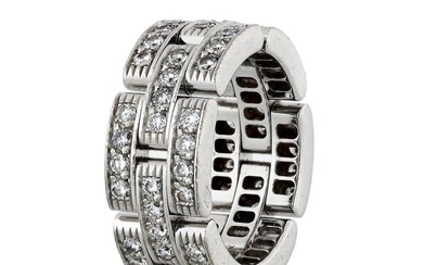 Cartier Maillon 18K White Gold 1.45cts Diamond Ring