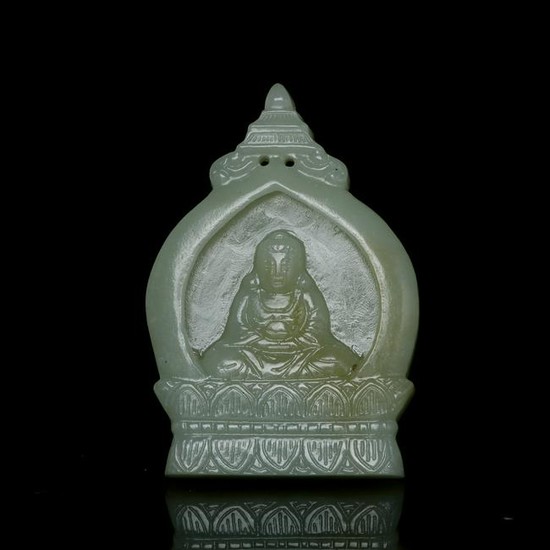 Chinese Jade Carved Guanyin Statue
