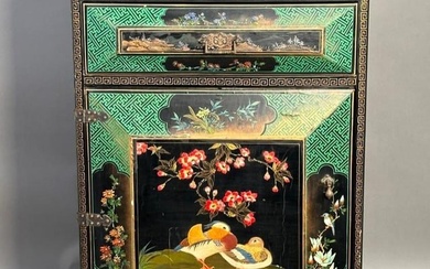 Chinese Lacquer Decorated Cabinet