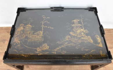 Chinoiserie lacquered coffee table