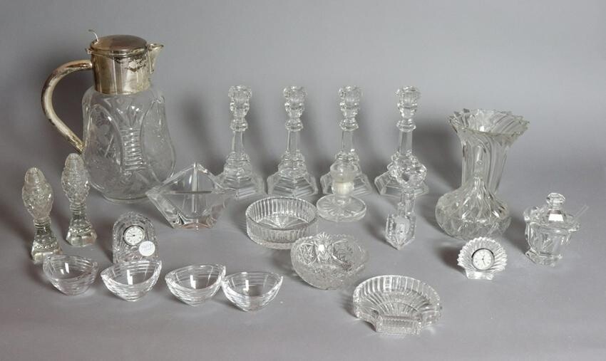 Collection of Colorless Glass Items