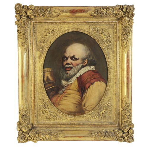 Continental school (19th century), Portrait of a characterf...
