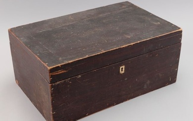DOCUMENT BOX America, 19th Century Height 6.75". Width 15". Depth 10".