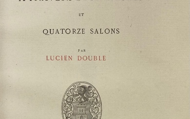 DOUBLE, L. Promenade a travers deux siècles et quatorze salons. Paris, Ch. Noblet, 1878. W....