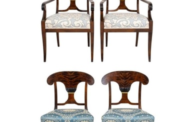 Danish Biedermeier Revival Chairs, 4