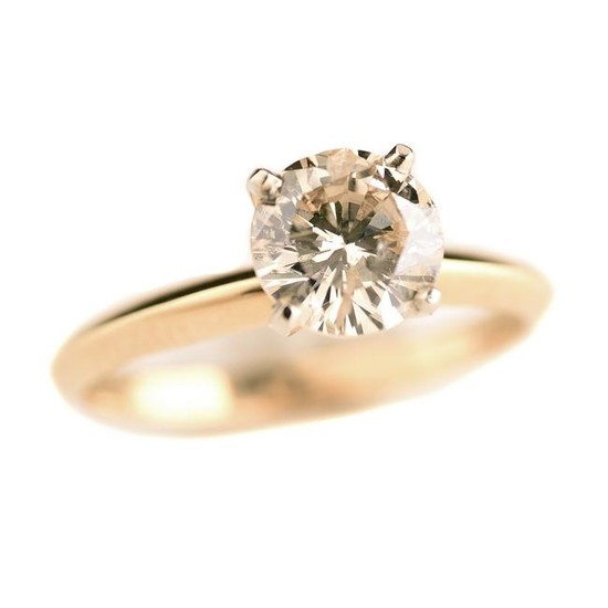 Diamond, 14k Gold Ring.