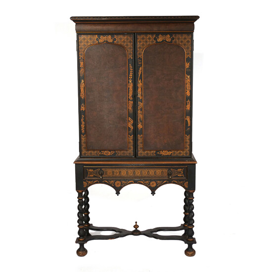 EARLY 20th CENTURY CABINET on STAND of SMALL SIZE