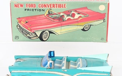 ET TIN FRICTION NEW FORD CONVERTIBLE w/ BOX
