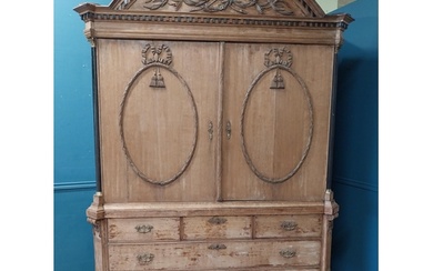 Early 19th C. French oak pantry cupboard {250 cm H x 182 cm ...