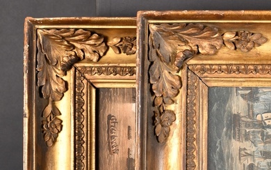 Early 19th Century English School. A Pair of Carved Giltwood...