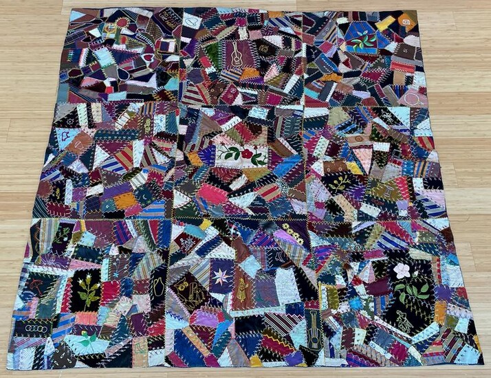 Early 20th Century Crazy Quilt