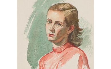 Edmond Fitzgerald Portrait Watercolor Painting