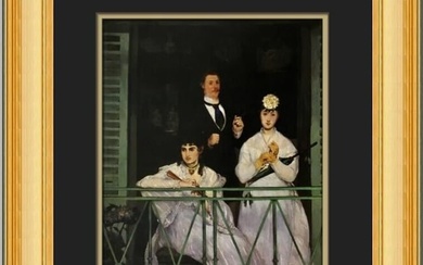 Edouard Manet The Balcony Custom Framed Print