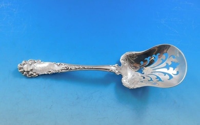 Edward VII by Alvin Sterling Silver Ice Spoon Pierced 7 1/4" Server