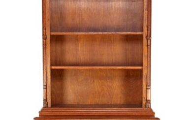 (-), Oak 2-part richly decorated cabinet with open...