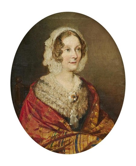 English School (late 19th century), Portrait of Eliza, Lady Farnaby, daughter of Thomas Morland, wife to Sir Charles Francis Farnaby