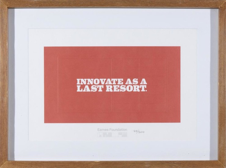 FRAMED CHARLES & RAY EAMES FOUNDATION PRINT