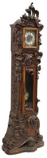 FRENCH ROCOCO STYLE ROMANET CASE CLOCK