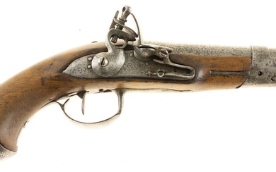 Flintlock pistol, Gendarme Model AN 9, marked 'A in Circle'...
