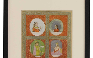 Four North Indian portraits of women