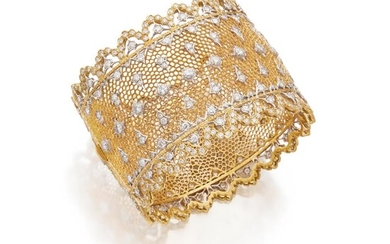 Gold and Diamond Cuff-Bracelet, Buccellati