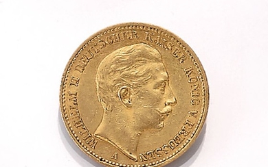 Gold coin, 20 Mark, German Reich, 1898...