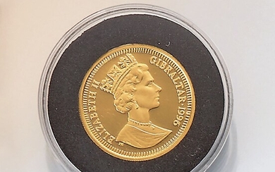 Gold coin, 70 Ecus, Gibraltar, 1996 ,...