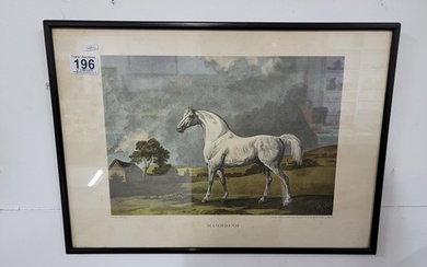 Good quality framed and glazed 1955 print of a coloured engr...
