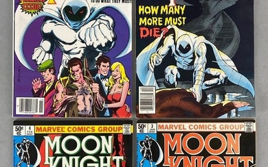 Group of 4 Marvel Moon Knight Comic Books