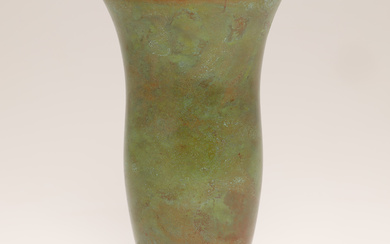 HASEGAWA YOSHIHISA. Bronze vase, 1960-70s, Japan.
