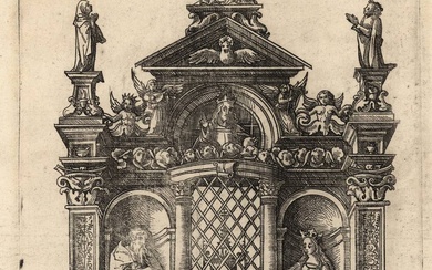 Hopfer, Daniel (±1470-1536). Design for a tabernacle for the sacrament....