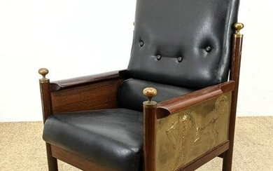IB KOFOD-LARSEN King Solomon Lounge Chair. Rosewood an