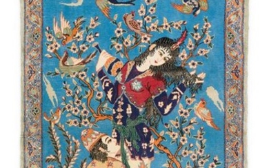 Isfahan Rug 98 x 68 cm
