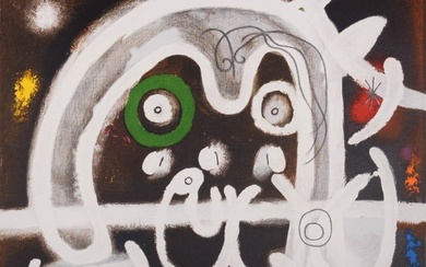 Joan Miro (After) : Personnage et Oiseau, 1984