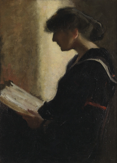 LEOPOLD SEYFFERT Portrait of Helen Fleck. Oil on canvas, 1909. 900x645 mm; 35...