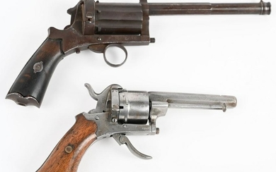 LOT OF 2 PINFIRE DOUBLE ACTION REVOLVER