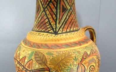 Large Sized Impressive Vintage Clay Vase, Apparently Jericho Crafting