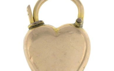 Late Victorian heart padlock clasp