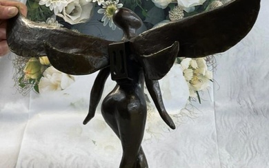 Limited Edition Abstract Angel Bronze Sculpture