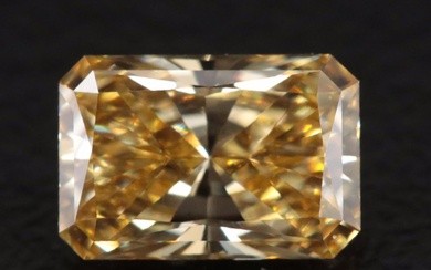 Loose 1.02 CT Lab Grown Fancy Yellow Diamond