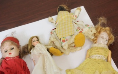 Lot of 4 Vintage Dolls