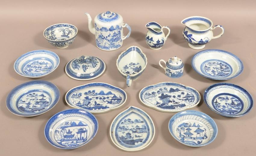 Lot of Antique/Vintage Canton Oriental Porcelain.