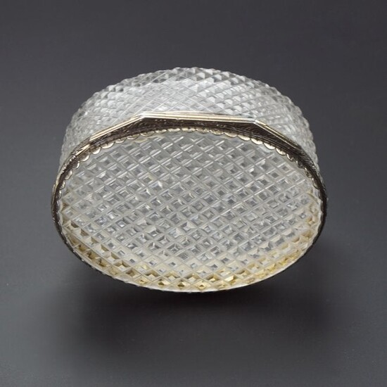 Louis XVI silver mounted Rock Crystal Snuff Box
