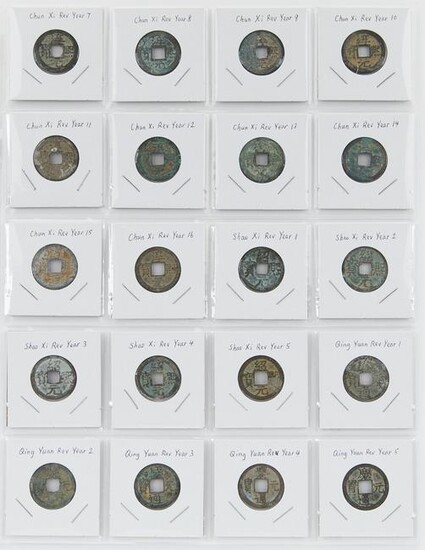 Lrg Grp: 388 Chinese Bronze Coins