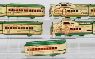 MARX Union Pacific M10005 (9) Locomotive and Cars